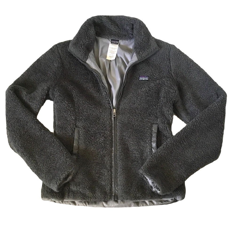 𝅺Patagonia Los Gatos Sherpa Zippered Jacket. Gray Sz Small